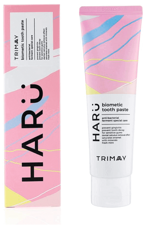 Trimay HARU Biometic Toothpaste 120ml/ Универсальная зубная паста с гидроксиапатитом и ферментирован