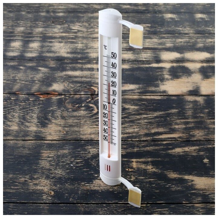 Термометр оконный, мод. ТСН-17, от -50°С до +50°С, на "липучке", упаковка картон 1546039