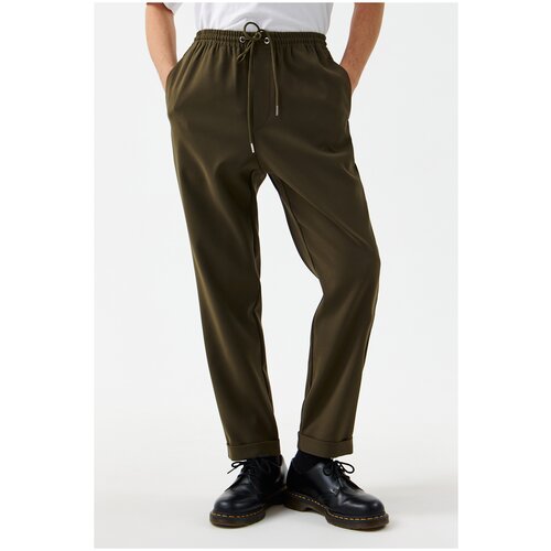 брюки мужские befree, цвет: хаки/оливковый, размер: XS