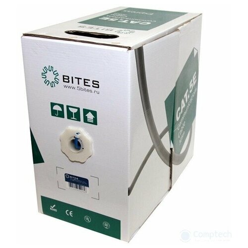 5bites FS5525-305B-BL Кабель Express FTP / SOLID / 5E / 24AWG / COPPER / PVC / BLUE / 305M сетевой кабель 5bites ftp stranded cat 5e 24awg cca pvc 100m ft5725 100a