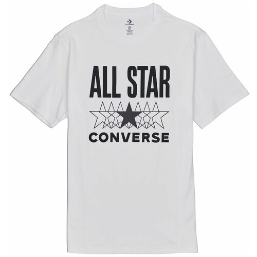 Футболка мужская Converse All Star Ss Tee 10018373102 белая (M)