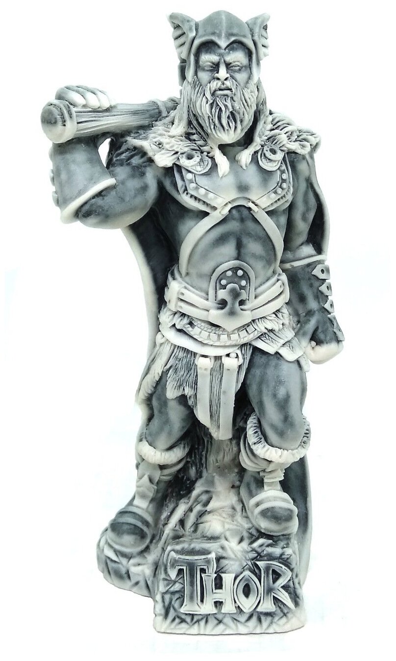 Статуэтка Тор скандинавский бог 12,5 см (мраморная крошка)
