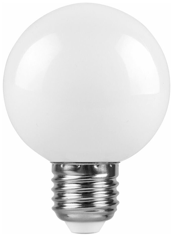 Лампа светодиодная, (3W) 230V E27 6400K G60 матовая, LB-371 3шт