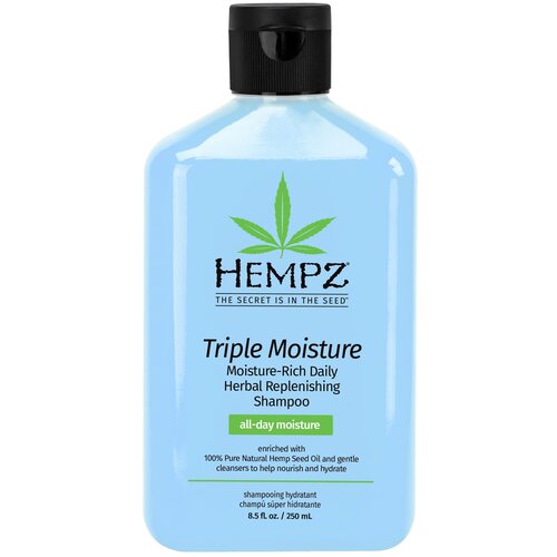 Шампунь HEMPZ растительный Тройное увлажнение 250 ml / Triple Moisture Replenishing Shampoo