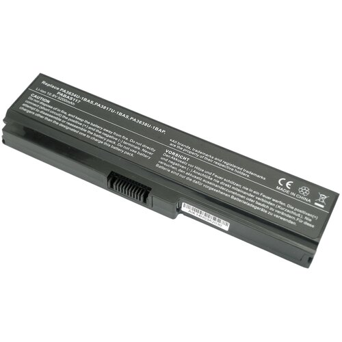 Аккумуляторная батарея для ноутбука Toshiba Satellite L750 (PA3634U-1BAS) 5200mAh OEM черная jigu laptop battery for toshiba satellite a660 c640 c650 c655 c660 l510 l630 l640 l650 u400 pa3817u 1brs pa3816u 1bas