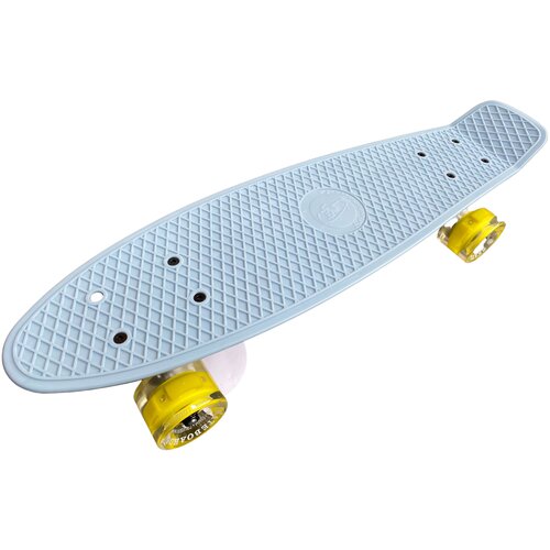 фото Пенни борд fish skateboards tls-402/серый/led 56 х 16см fish board 22