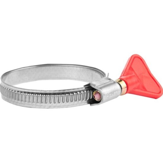 Хомуты Бабочка Зубр нерж. сталь накатная лента 9мм 35-50 мм 2 шт Профессионал 37835-35-50