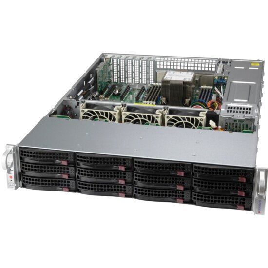 Серверный корпус SUPERMICRO CSE-826BAC12-R1K23LPB (2U 2 x1200W)