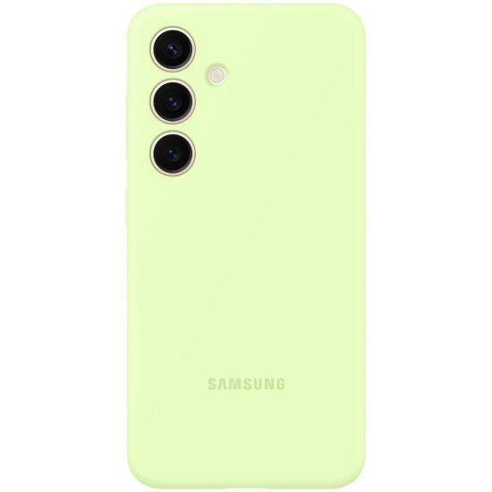 Чехол Samsung для Galaxy S24, Silicone Case, лайм (EF-PS921TGEGRU)