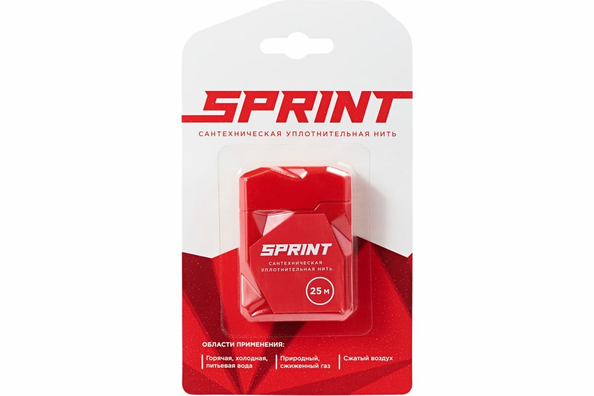 Уплотнительная сантехническая нить Sprint 25 м бокс, блистер