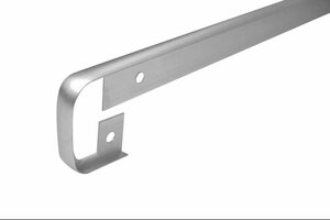 Соединительная планка для столешниц GMF 1517, алюминий, 38x1 см, 60 см, серый цвет