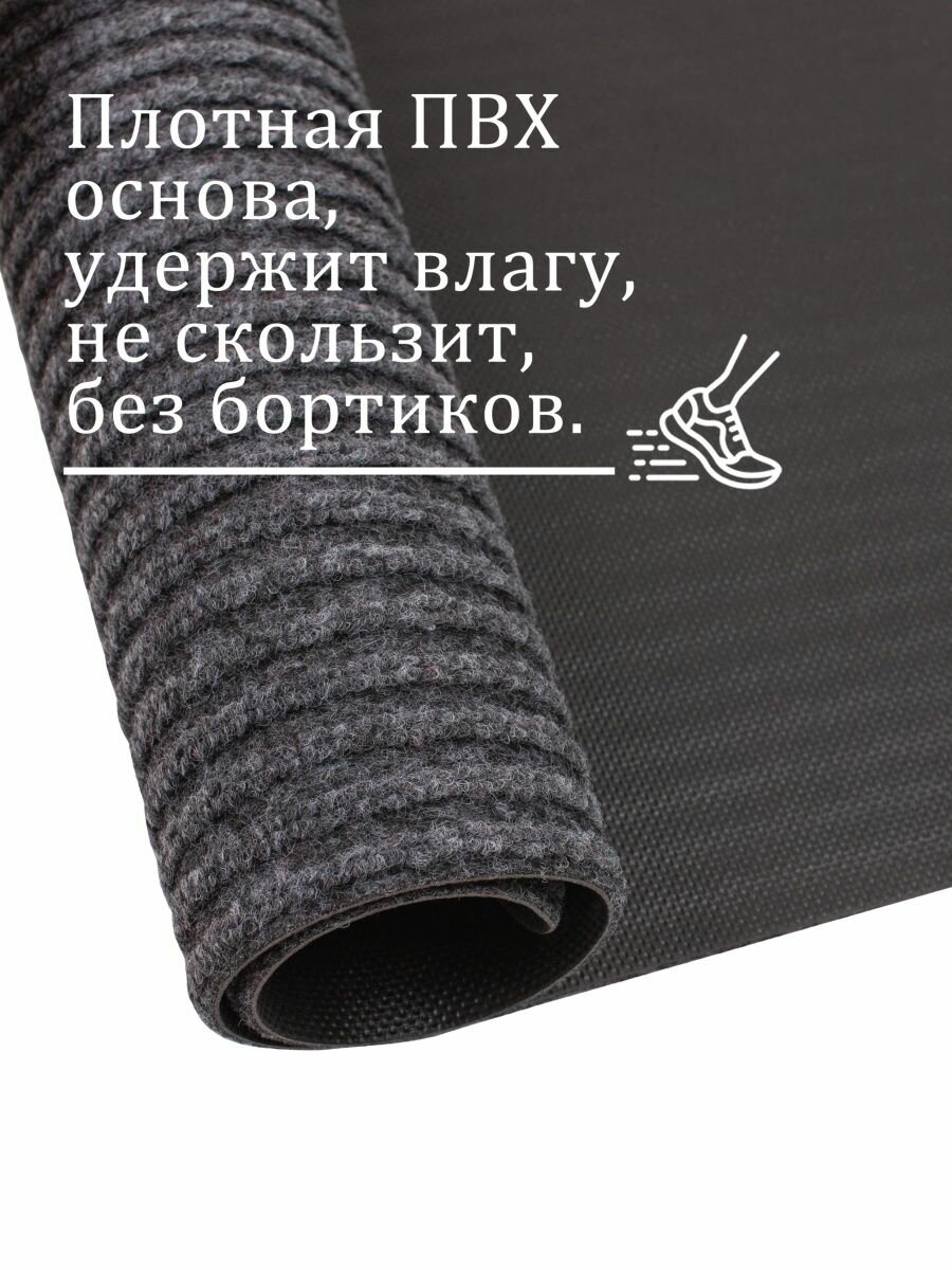 фото Коврик влаговпитывающий ComeForte «SIMPLE» Стандарт 60х90см Серый