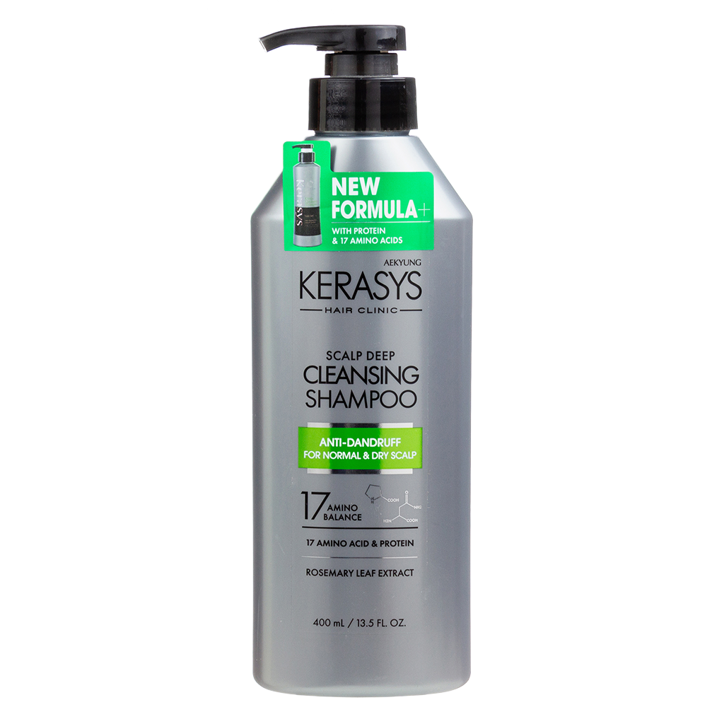 Kerasys Deep Cleansing Шампунь Лечение кожи головы Освежающий 400 г 1 шт