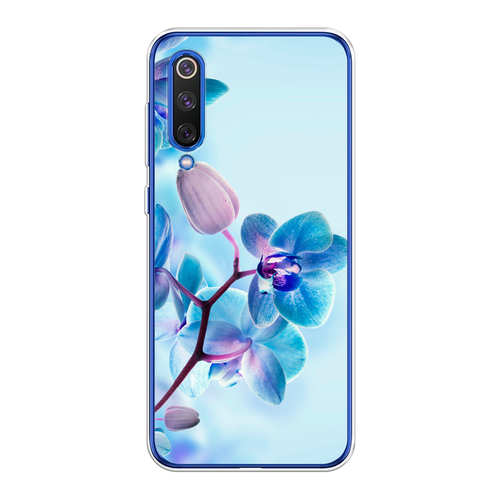 Силиконовый чехол на Xiaomi Mi9 SE / Сяоми Mi 9 SE Голубая орхидея силиконовый чехол на xiaomi mi9 se сяоми mi 9 se scrooge supergold прозрачный