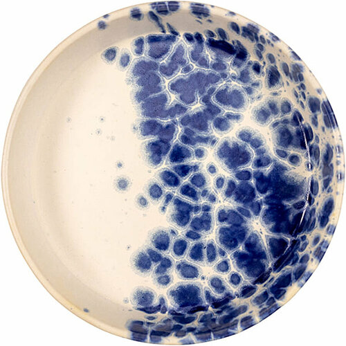 Тарелка глубокая "Phobos" круглая, 18х18х4,5 см, белый, синий, керамика, Le CoQ, LPHO019BB004180