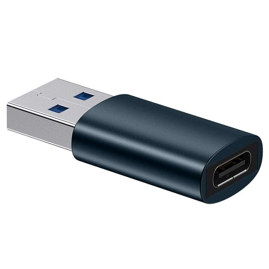 Переходник/Адаптер BASEUS Ingenuity Series Mini OTG USB3.1 (m) - Type-C (f), синий