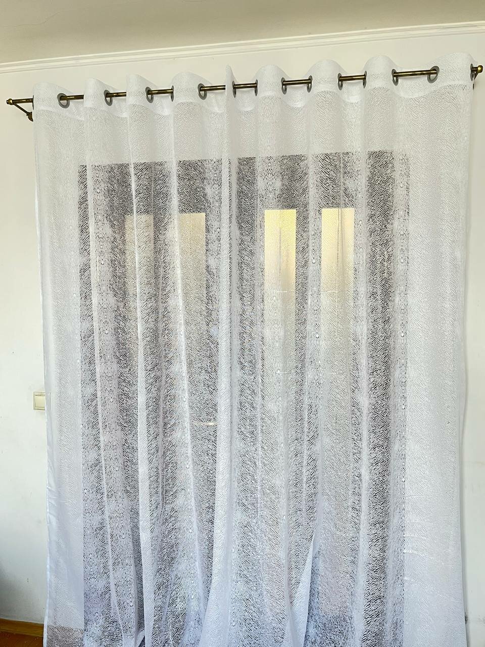 фото Тюль на люверсах Метелица