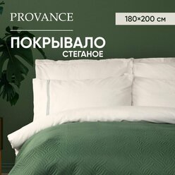 PROVANCE Покрывало стеганое 180х200см, 100% полиэстер, зеленый