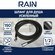 Шланг для душа RAIN 1, 5м ПВХ, антитвист, черный