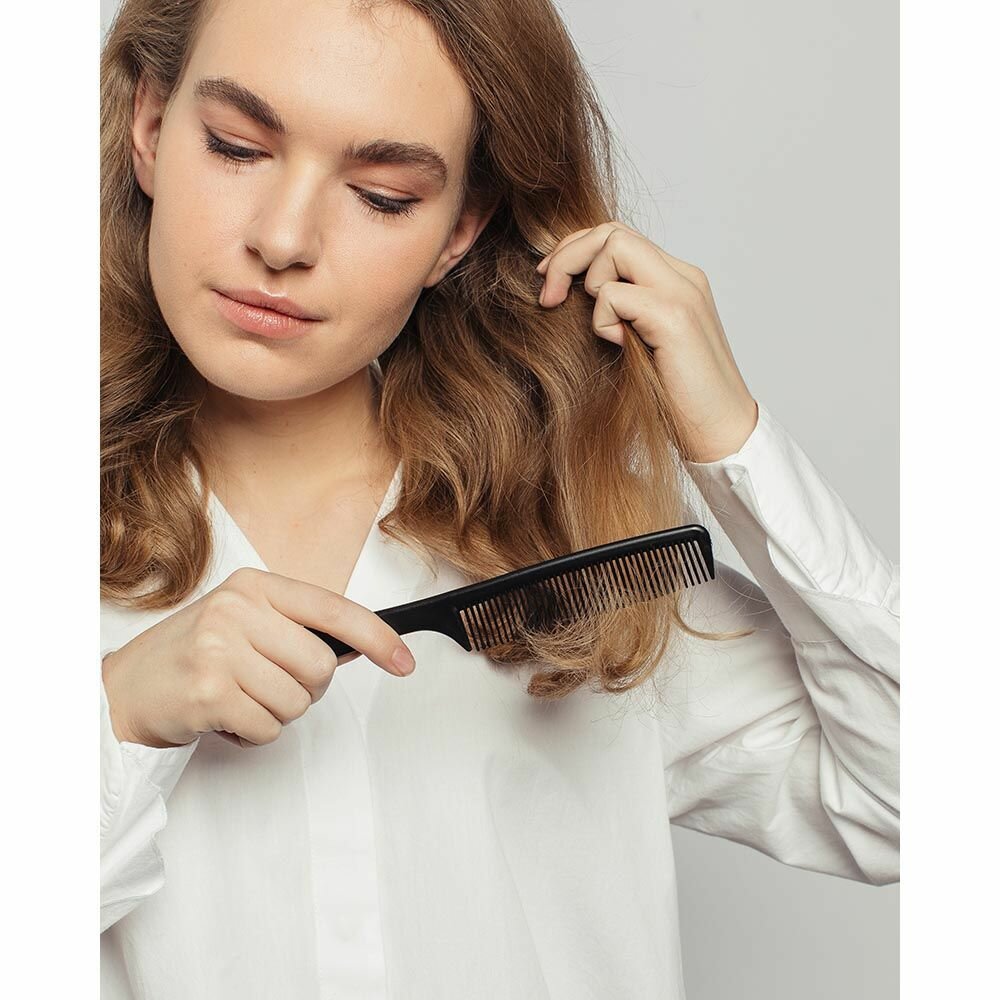 Картинки Гребень для волос ЮНИLOOK, 22х5 см, черный, профессиональный/ расческа для волос