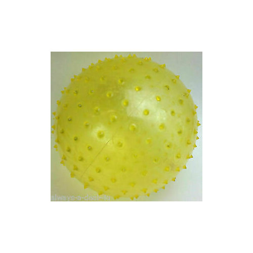 Мяч массажный надувной 9 см желтый