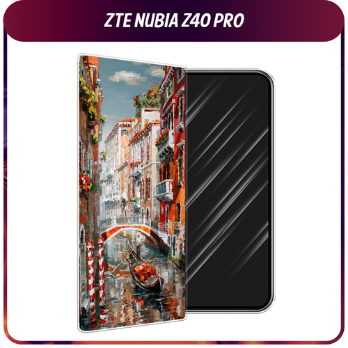 Силиконовый чехол на ZTE Nubia Z40 Pro / ЗТЕ Нубиа Z40 Про Нарисованная Венеция силиконовый чехол sweet milk на zte nubia z40 pro зте нубиа z40 про