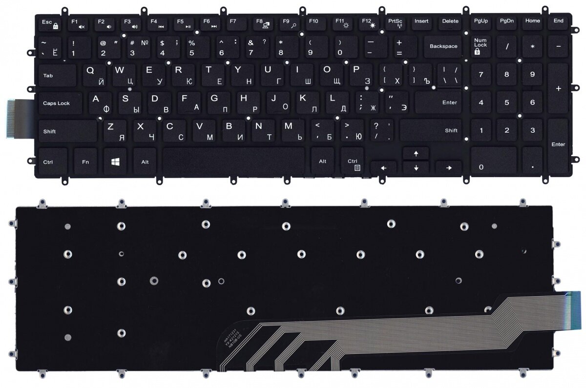 Клавиатура для Dell Vostro 15-5568 черная