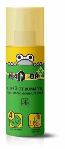 Спрей от комаров и мошек Nadzor, 100мл, ISK001N