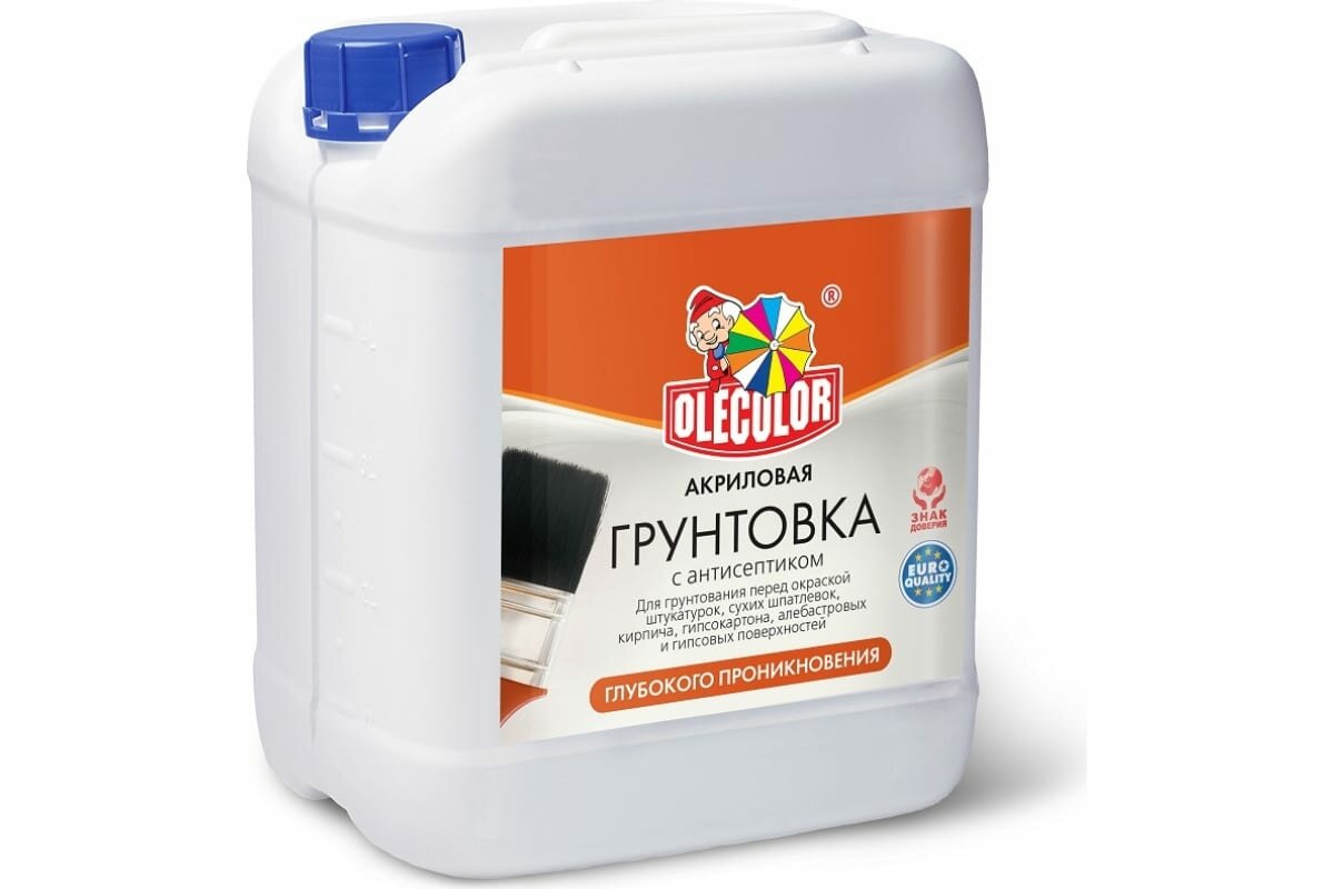 Грунтовка акриловая глубокого проникновения Olecolor, 1 кг