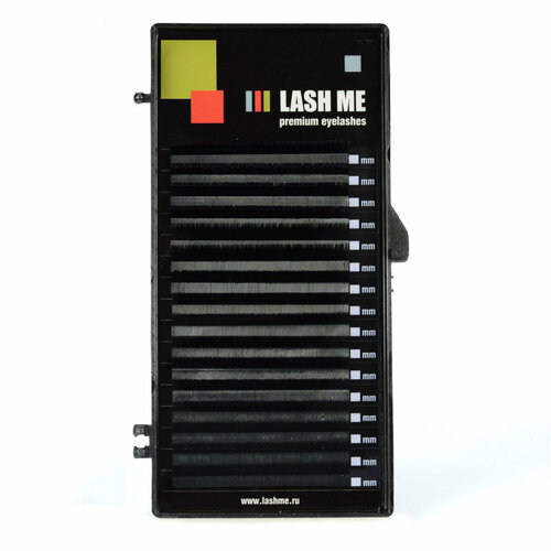 Черные ресницы LASH ME, 16 линий, микс C 0.07 8-14