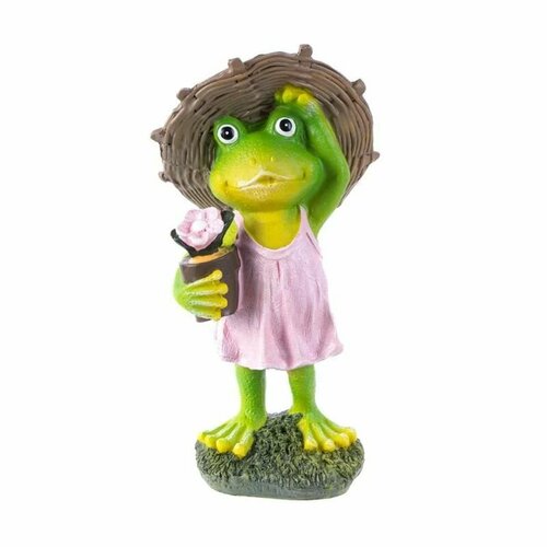 Декоративная садовая фигура Лягушонок-садовод Садовое украшение Для интерьера 849₽
