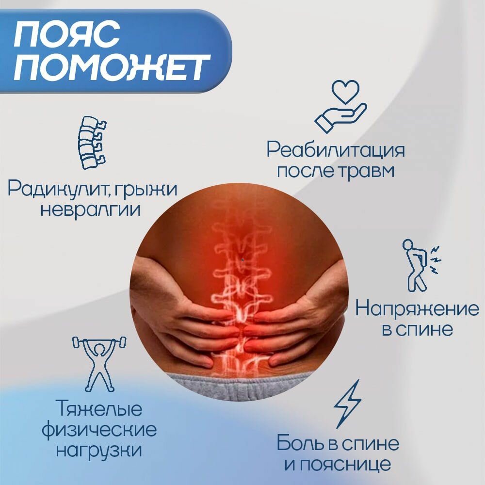 Бандажи И Повязки Лечебные Согревающие Пояс для спины согревающий, турмалиновый с магнитами, корсет ортопедический мужской или женский