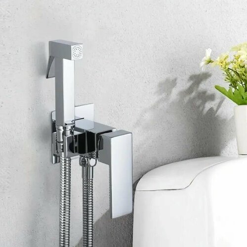 Гигиенический душ со смесителем BOCH MANN RESIA SH из латуни с шлангом 120 см цвет хром 5900₽