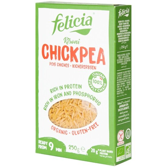 Макаронные изделия Felicia Ризони БИО без глютена из нутовой муки BIO 250г