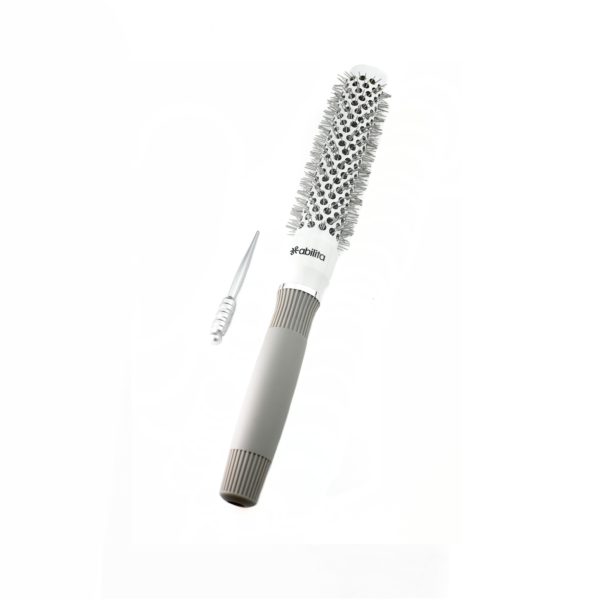 Термобрашинг abilita Professional XL Ceramic+Ionic White&Grey 25 мм — фото 1