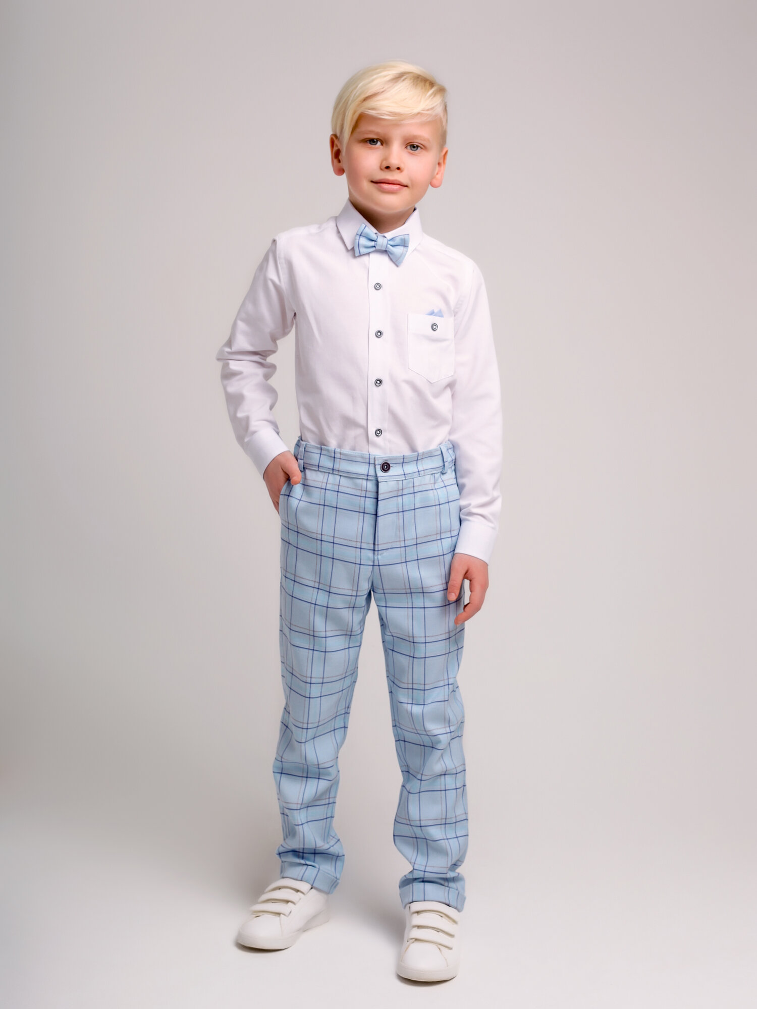Брюки NINO kids, размер 116, голубой