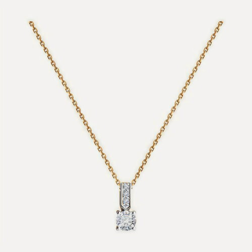 Изображение товара Колье, красное золото, 585 проба, бриллиант