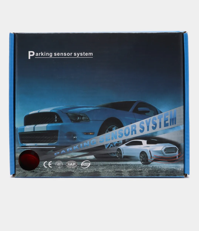 Парктроник Питер Маркет, для заднего бампера, на приборную панель, белый, 4 датчика