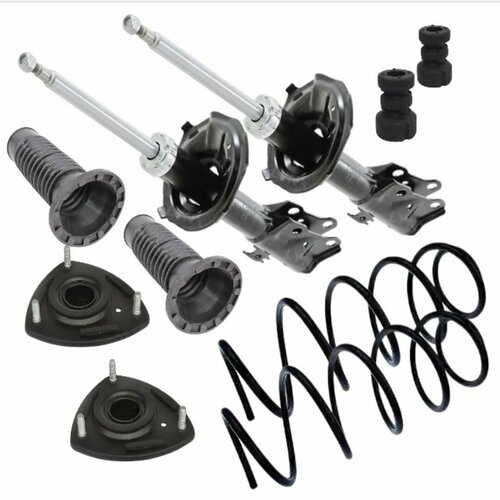 Комплект передней подвески пружины амортизаторы опоры на все Geely MK MK Cross 17800₽