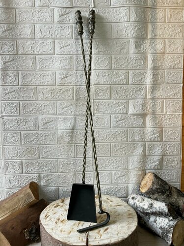 Изображение товара Длинные кочерга и совок для печи, набор для русской печи