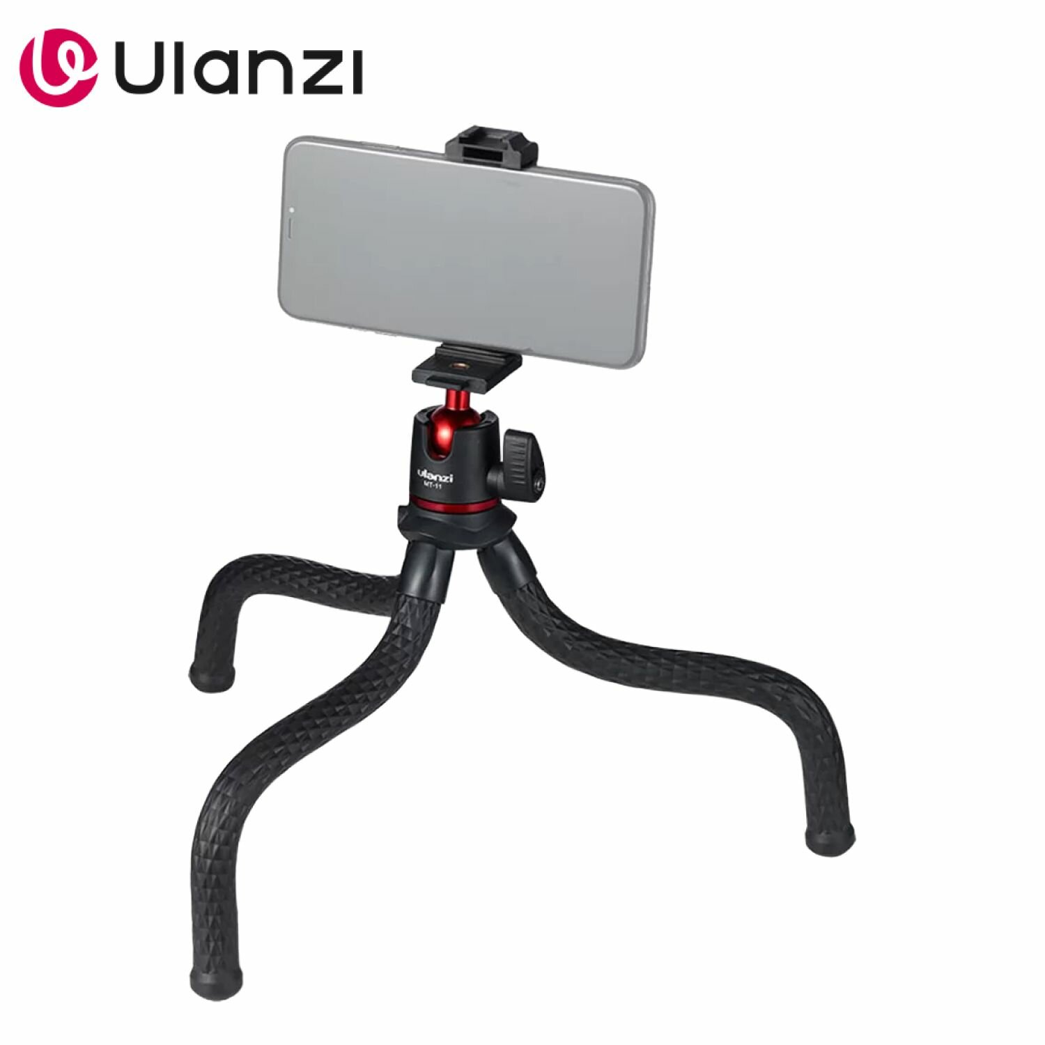 Штатив Ulanzi MT-11 Octopus настольный, гибкий осьминог с креплением для телефона и фотоаппарата для фото и видео съёмки
