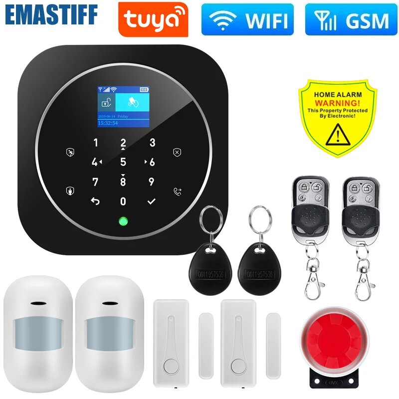 EMastiff Умная охранная сигнализация Tuya Wi-Fi GSM
