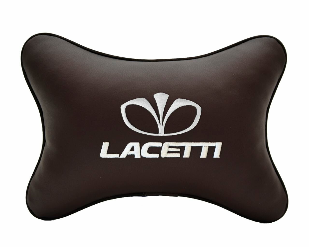 Подушка на подголовник коричневая экокожа DAEWOO Lacetti
