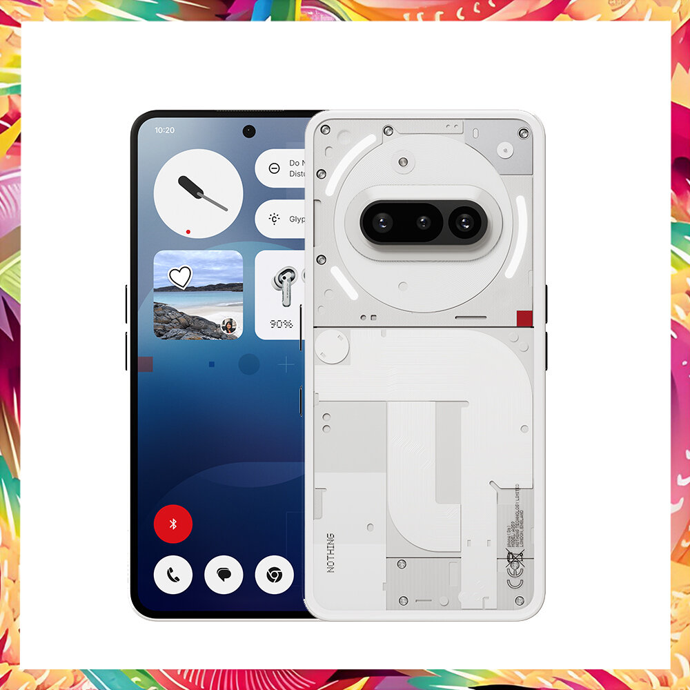Смартфон Nothing phone (3a) 3 a, 8+128 ГБ, Snapdragon 7s Gen 3 Global 5000 mAh, 6.77” 120Hz AMOLED дисплей, черный