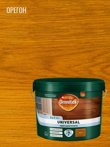 Изображение товара Универсальная пропитка Pinotex / Omnitex Universal (9л) орегон