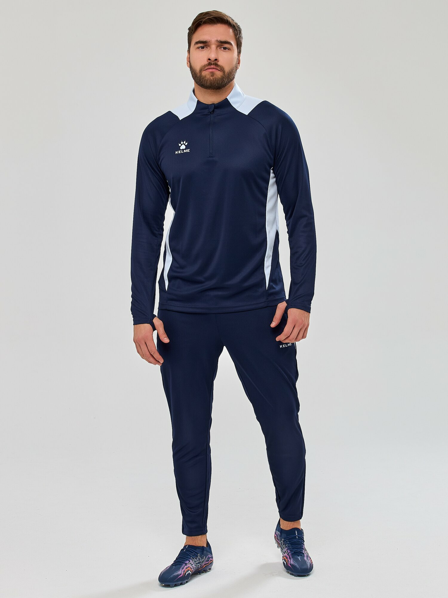 Джемпер Kelme Zippered Pullover размер M темно-синий