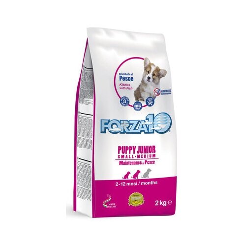 Forza10 виа! Сухой корм для щенков мелких и средних пород из рыбы 0102012 | Puppy Junior Maintenance 2 кг 37889 (2 шт)