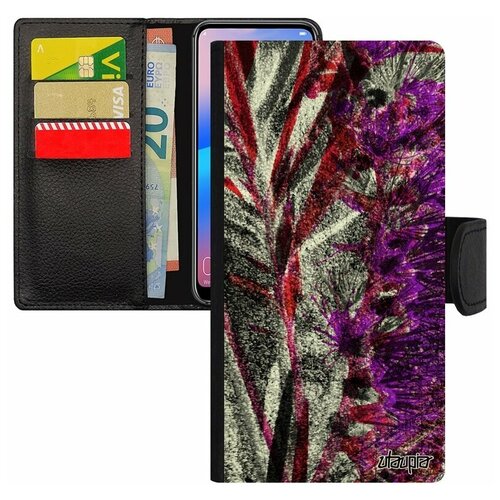 фото Чехол книжка на мобильный galaxy s8, "экзотик" лепестки флора utaupia