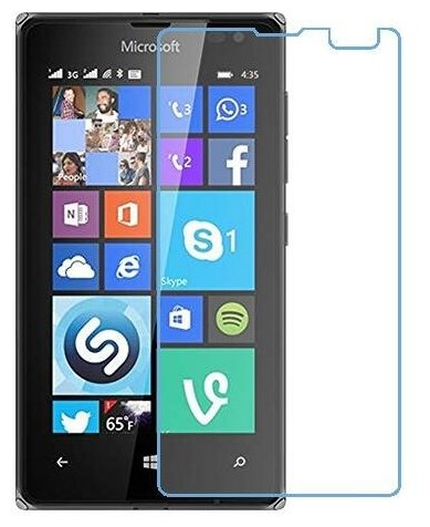 Microsoft Lumia 435 Dual SIM защитный экран из нано стекла 9H одна штука