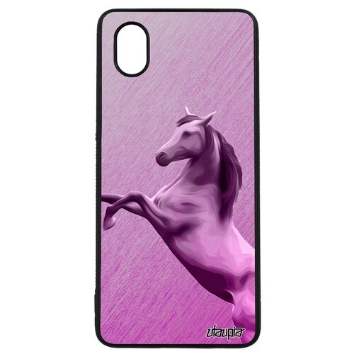фото Ударопрочный чехол на смартфон // samsung galaxy a01 // "лошадь" жеребенок стиль, utaupia, розовый
